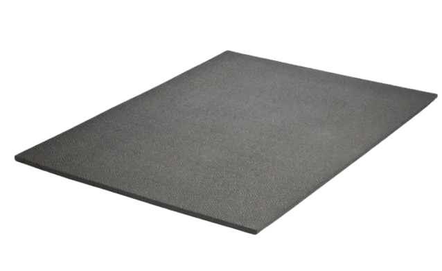 Tapis en caoutchouc - Motif pyramidal noir - 3 mm - Largeur 120 cm - Au Tapis en caoutchouc - Motif pyramidal noir - 3 mm - Largeur 120 cm - Au