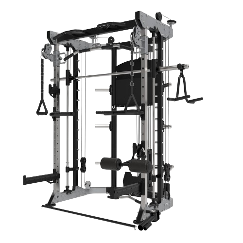 Smith machine avec système de poulie (plate load)
