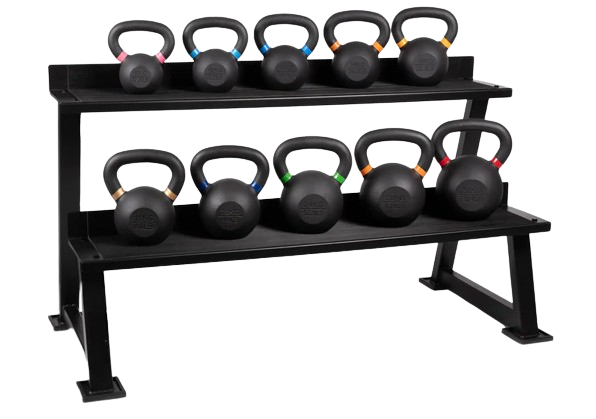 Support de rangement à Kettlebell 2 étages